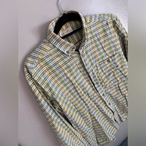 Vintage cotton plaid multicoloured long sleeve button down shirt | size 37 - Picture 4 of 7